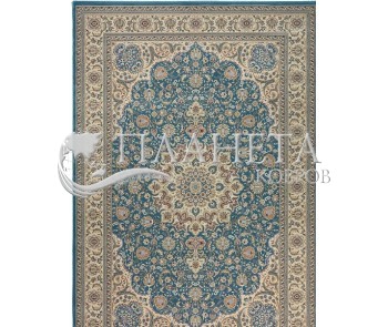 Высокоплотный ковер Royal Esfahan-1.5 2210D Blue-Cream - высокое качество по лучшей цене в Украине